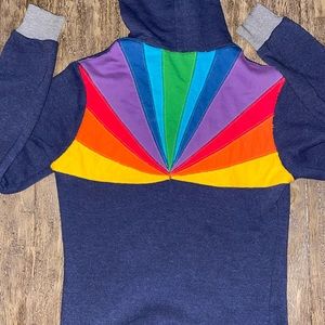 Aviator Nation sunburst hoodie in navy